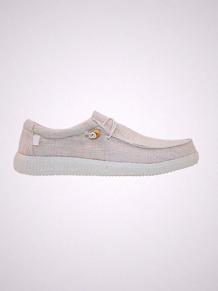 PITAS Herren Halbschuh WP150 WALLABY LINEN ARENA Beige