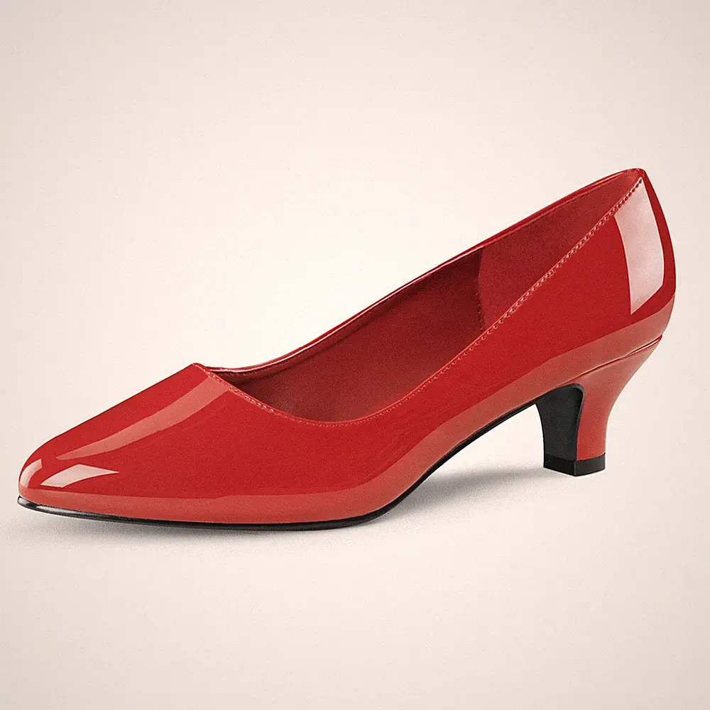 PleaserUSA Herren-Pumps Fab-420W Lack rot