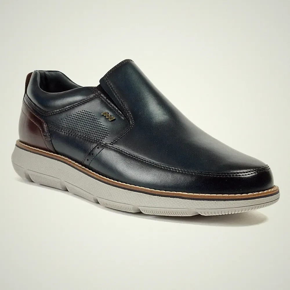 Pod Fowler Herren Lederslipper In Marineblau