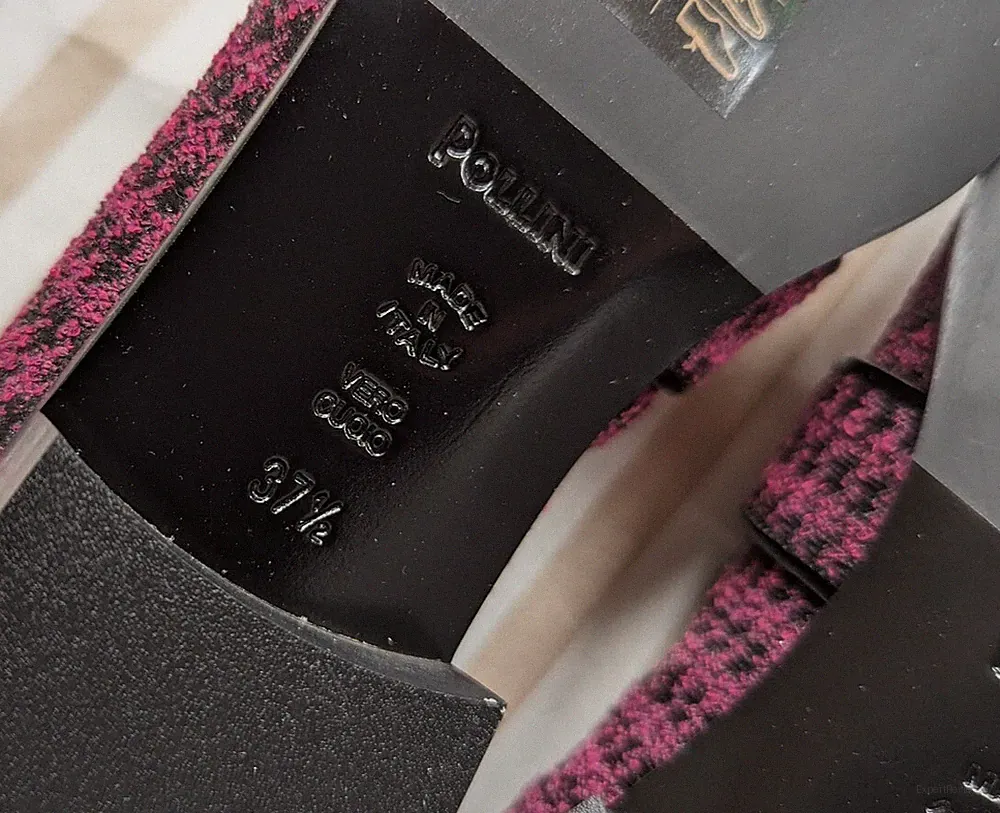 Pollini Flache Schuhe Damen Elegant Textil & Leder UVP 349£ Made in Italy