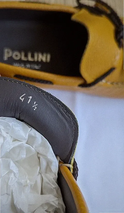 POLLINI Mokassins/Halbschuhe Driving - Made in Italy, Kalbsleder, Zierspitze