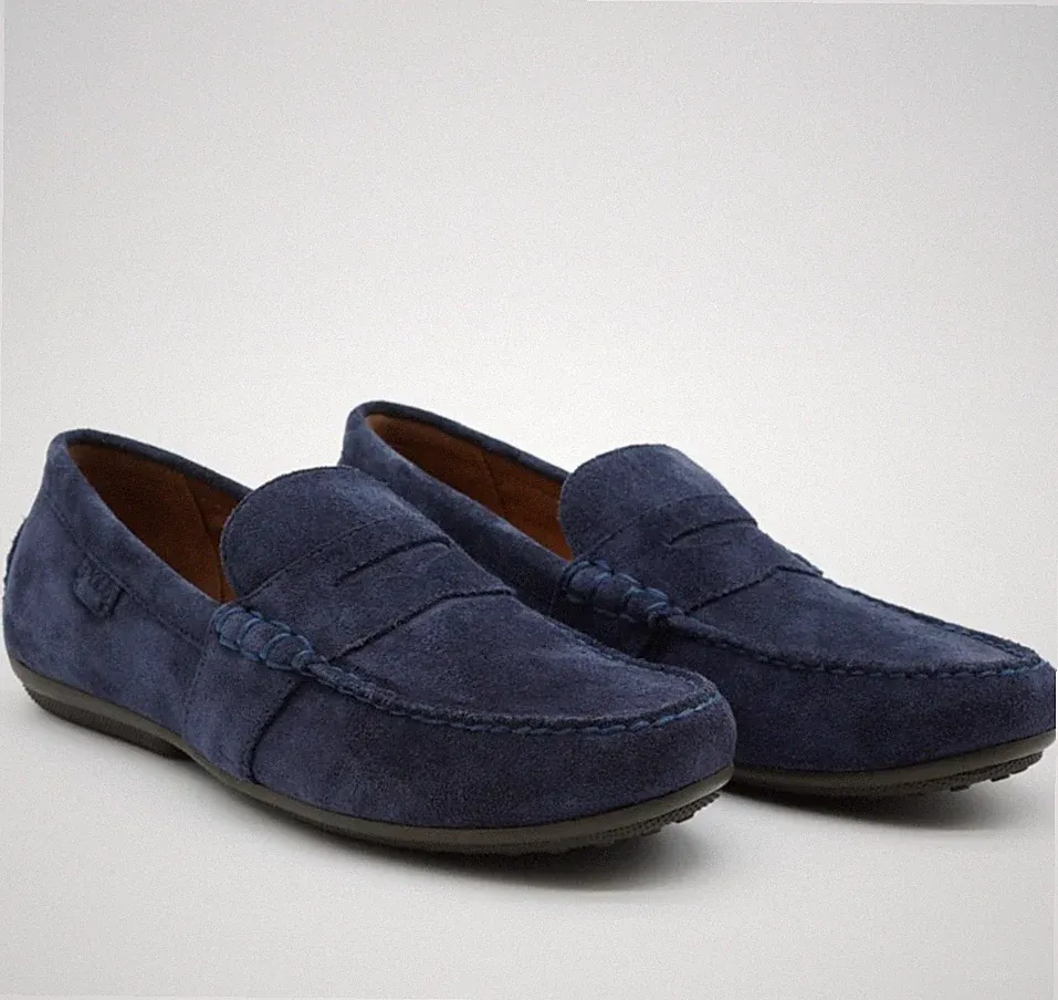 Polo Ralph Lauren Halbschuhe Reynolds Blau Wildleder Drivers UK 10 US 11 EU 44 3333G