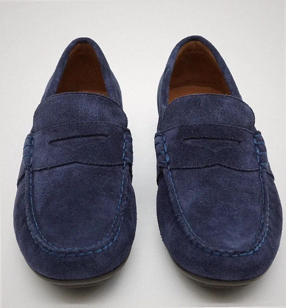 Polo Ralph Lauren Halbschuhe Reynolds Blau Wildleder Drivers UK 8 US 9 EU 42 3333G