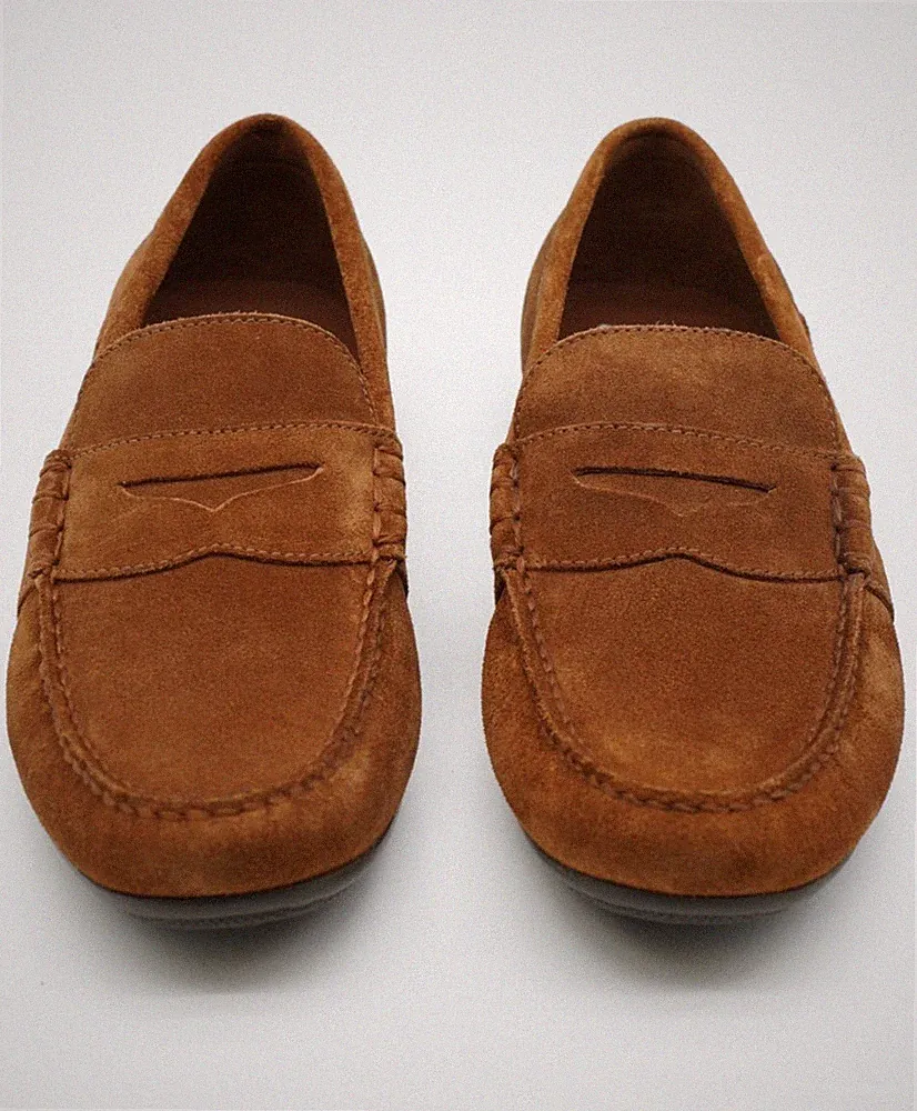 Polo Ralph Lauren Halbschuhe Reynolds braun Wildleder Drivers UK 12 US 13 EU 46 2667G