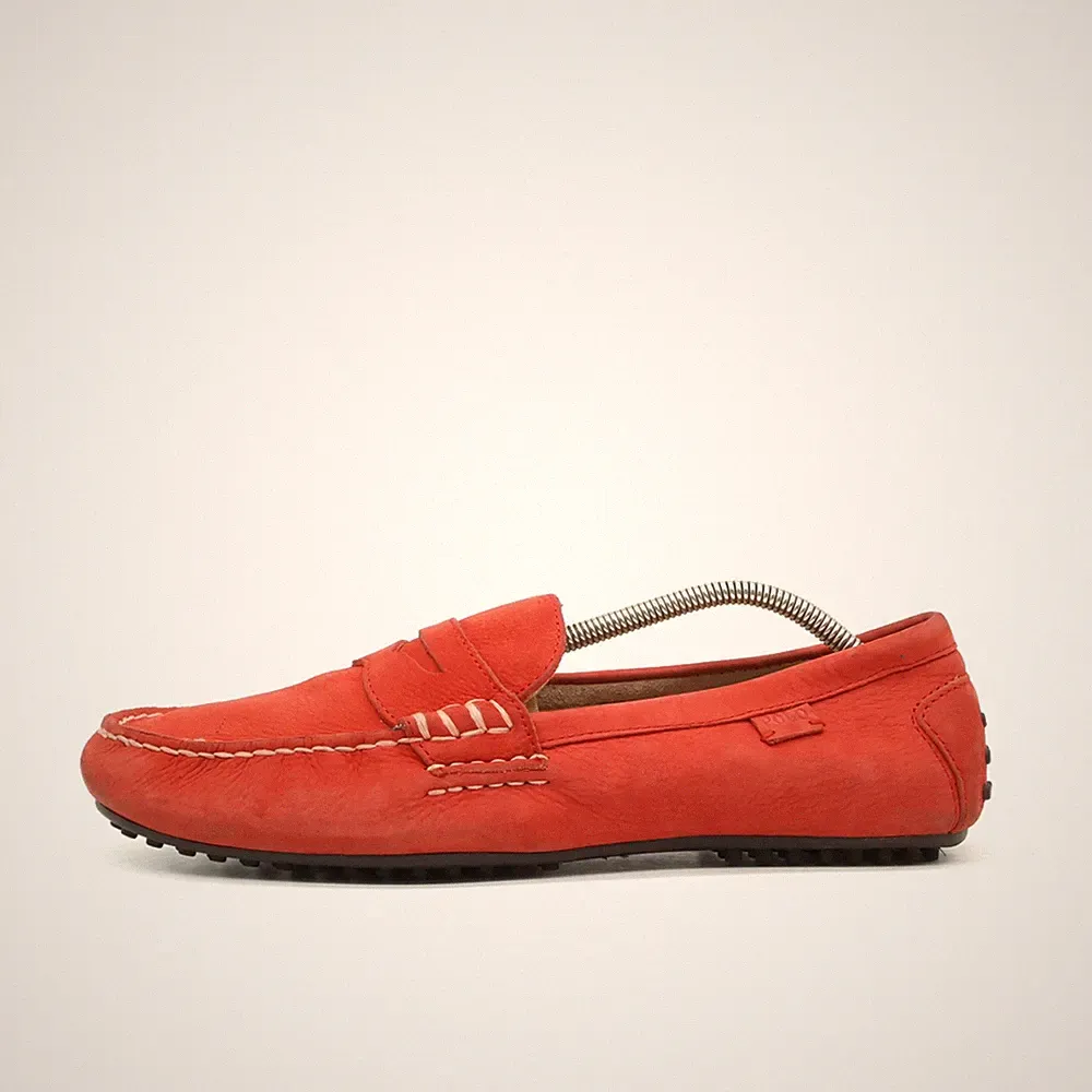 POLO Ralph Lauren Herren WES-SO-DRV Loafer Rot Atmungsaktiv Mokassin EU 43,5
