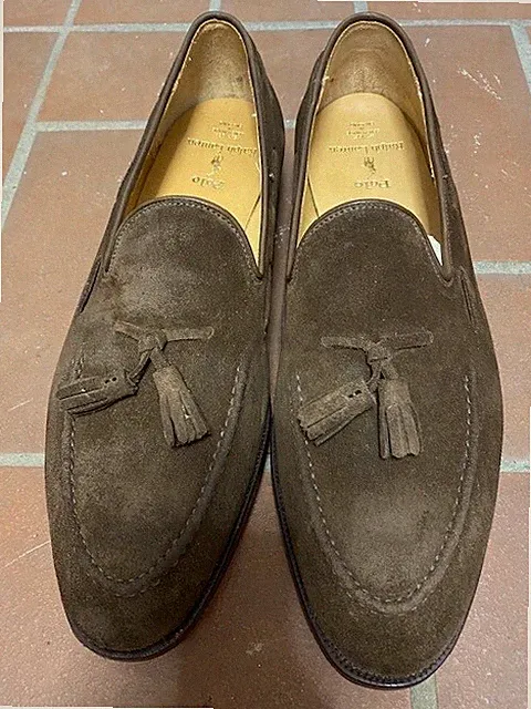POLO RALPH LAUREN HERRENSCHUHE MOKASSIN BUSINESS BRAUN US 11.5 EUR 45 UK 10.5