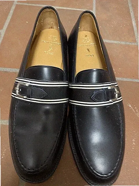 POLO RALPH LAUREN HERRENSCHUHE MOKASSIN BUSINESS SCHWARZ US 12 EUR 45/46 UK 11