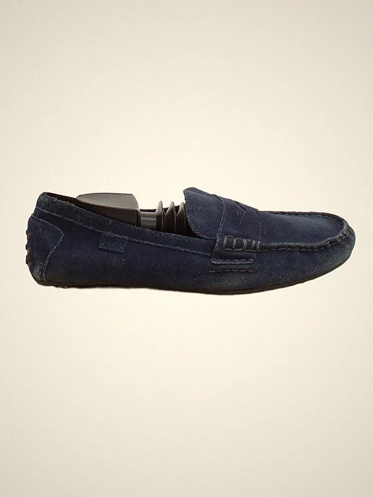 Polo Ralph Lauren Herrenschuhe UK 9 Blau 100% Wildleder Halbschuh