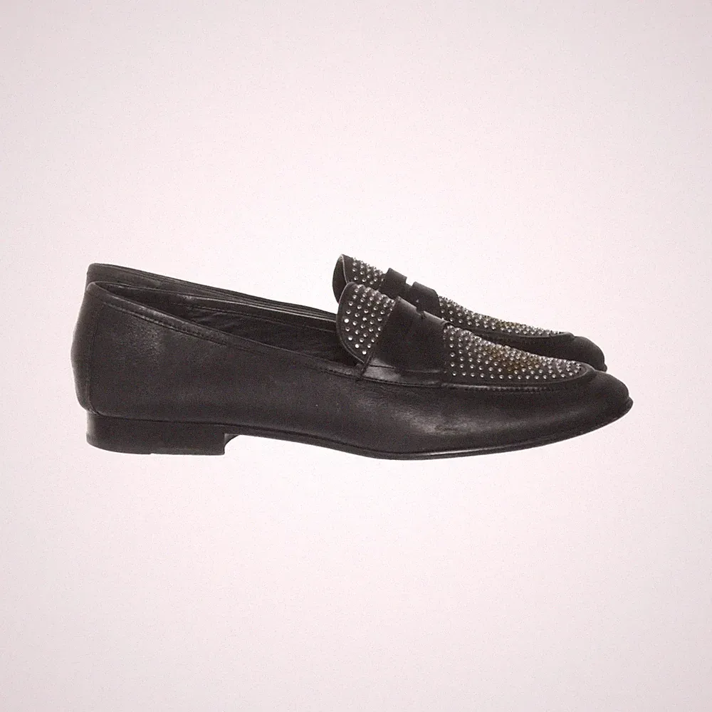 Polo Ralph Lauren, Loafers, Größe: 39, Leder, Schwarz, Damen #Joy