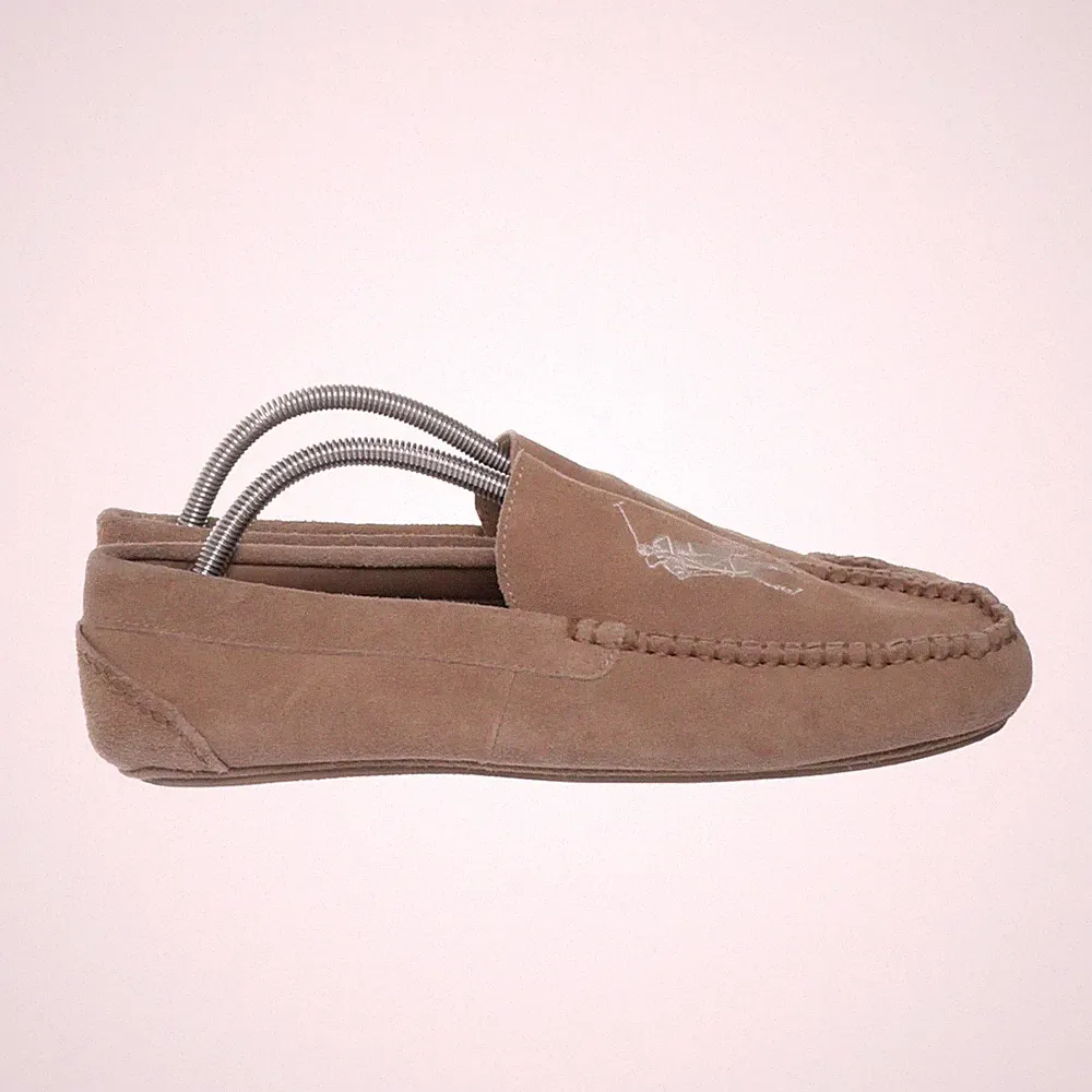 Polo Ralph Lauren, Loafers, Größe: 44 1/2, BIG PONY SLIPPER, Leder, Beige #BM7