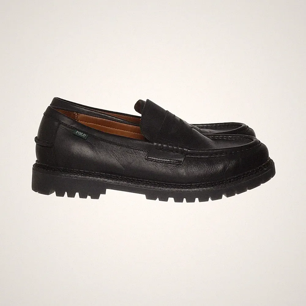 Polo Ralph Lauren, Loafers, Größe: 45, model: jett penny, Leder, Schwarz #PyB