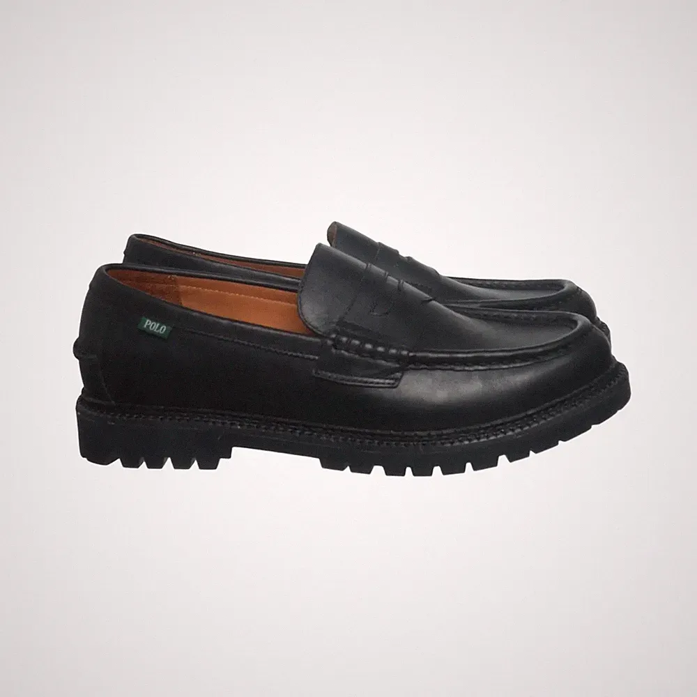Polo Ralph Lauren, Loafers, Größe: 46, model: jett penny, Leder, Schwarz #n2N