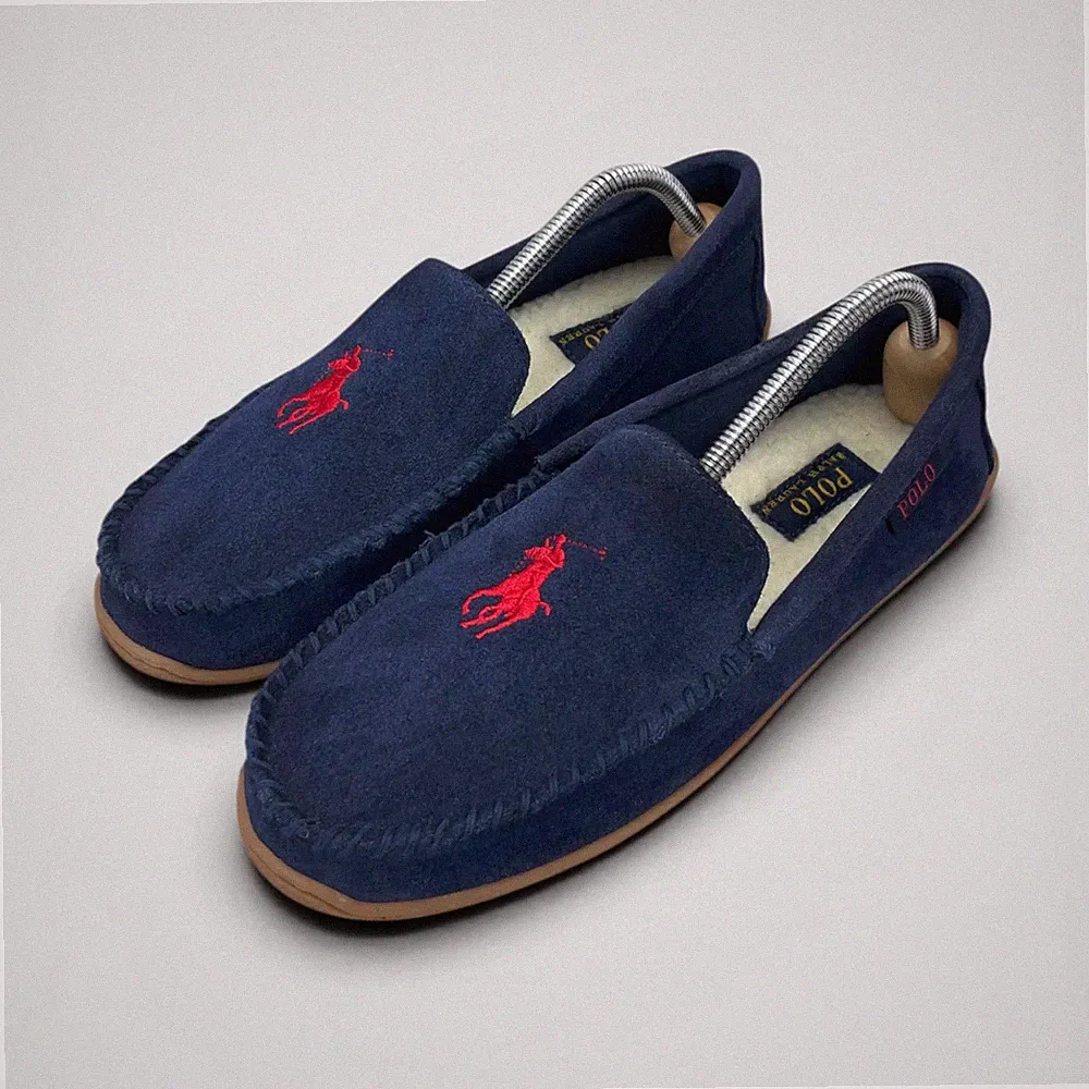 Polo Ralph Lauren Suede Loafers Sneaker Herren Neu Gr. EU 40.5