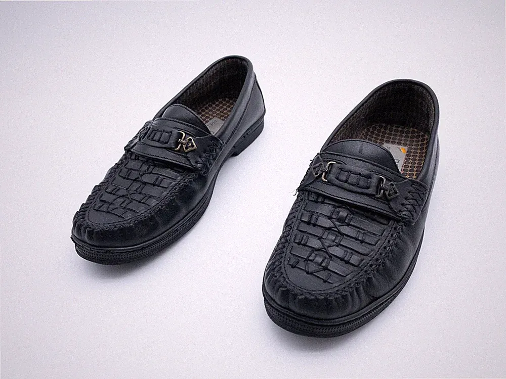 PRÉDILECTION Herren Loafer Slipper Halbschuh Leder schwarz Gr 40 EU Art 20128-98