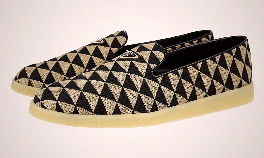 PRADA Canvas SYMBOLE Logo Loafer Slip-on Sneaker - 2S2966 Beige NEU - 9 43