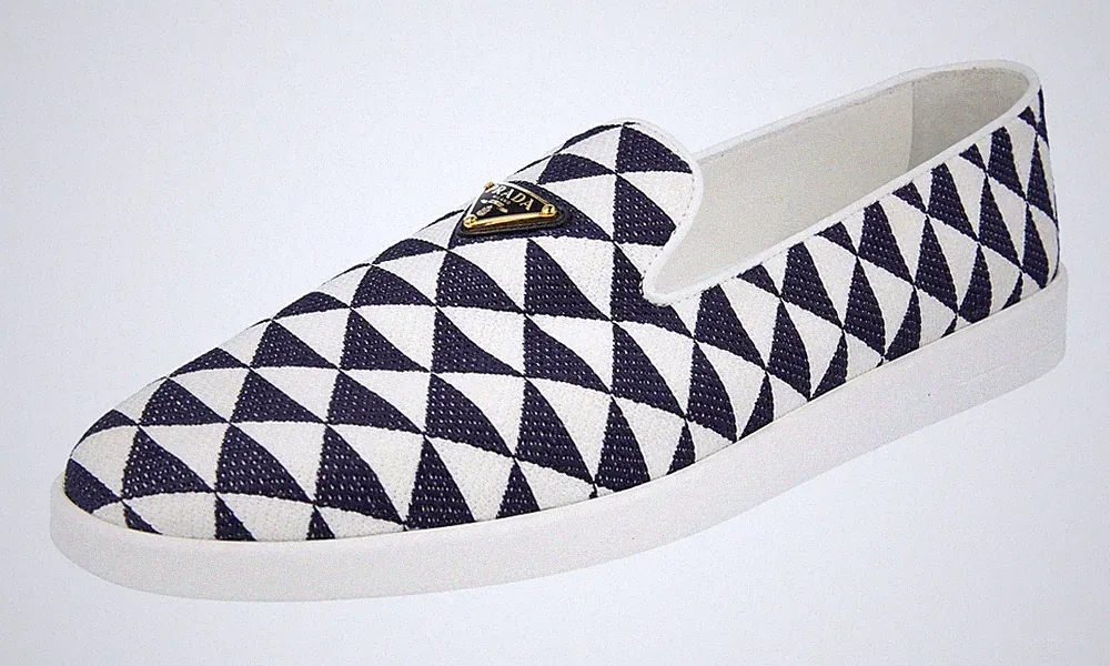 PRADA Canvas SYMBOLE Logo Loafer Slipper Slip On Sneaker - 2S2966 - NEU - 9 43