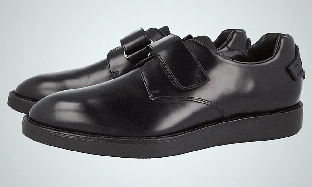 PRADA Crossover Sneaker Loafer Klettverschluss Business Schuhe 2OE031 - 7 41