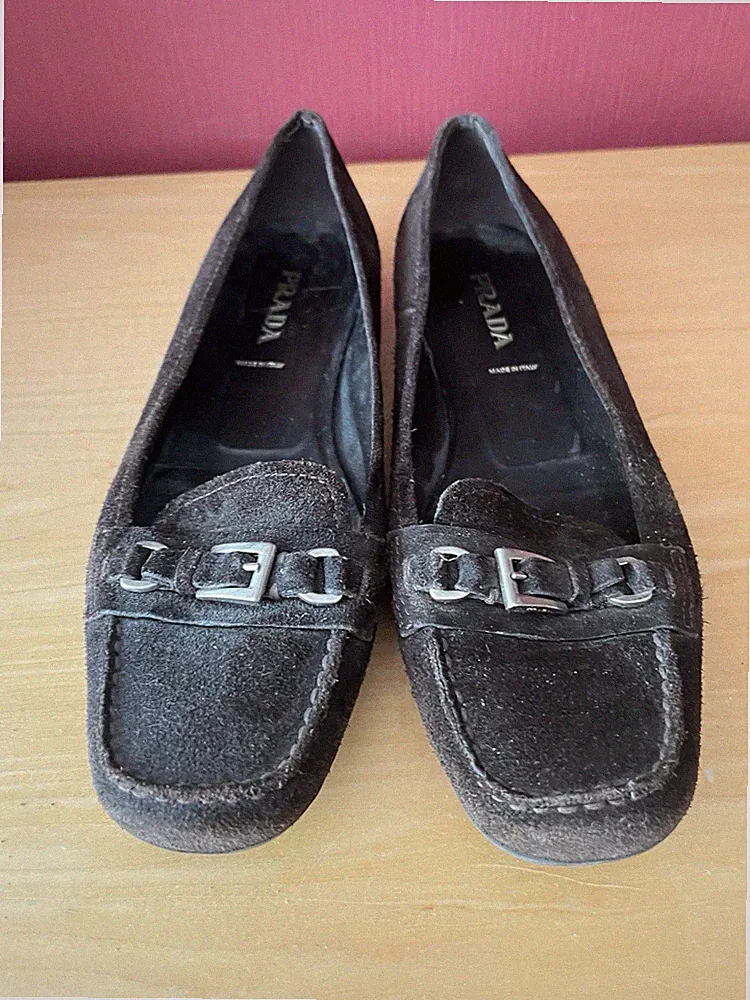 PRADA Damen Loafer Schuhe Größe 39,5