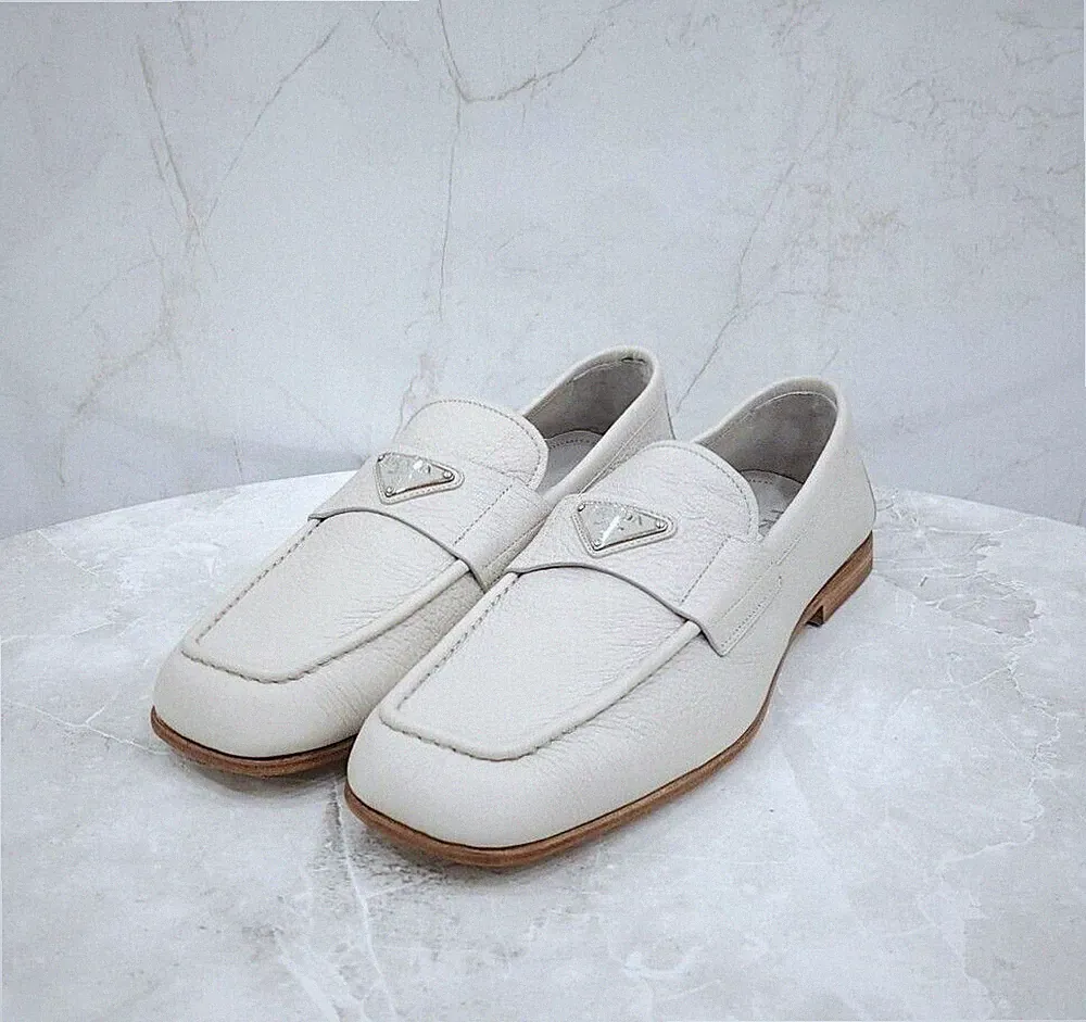 Prada Dreieck Logo Leder Halbschuh 2DB213 150702118 [U]