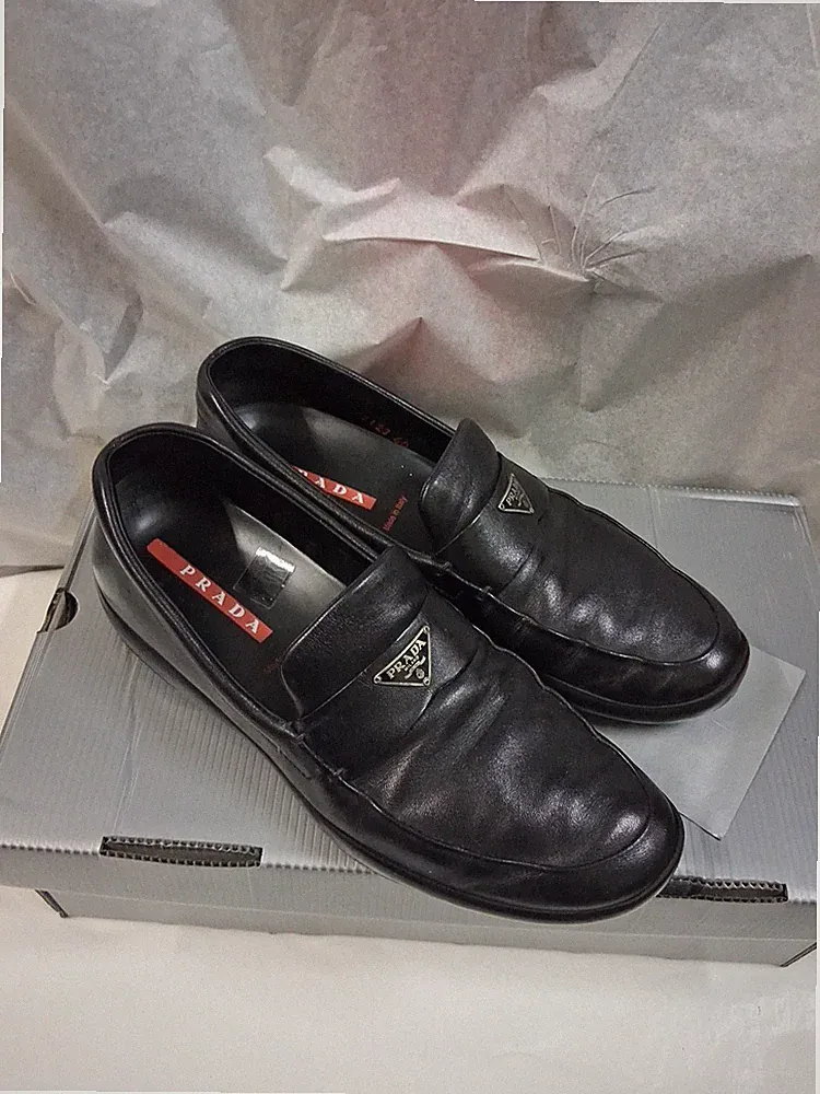 Prada Echtleder Schuhe Halbschuhe Gr. 40
