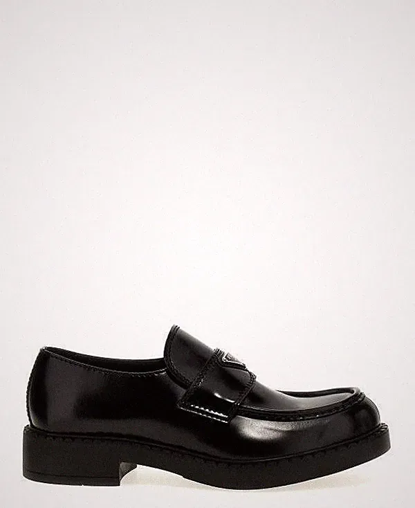 Prada Halbschuhe aus schokoladengebürstetem Leder 151072276 [U]