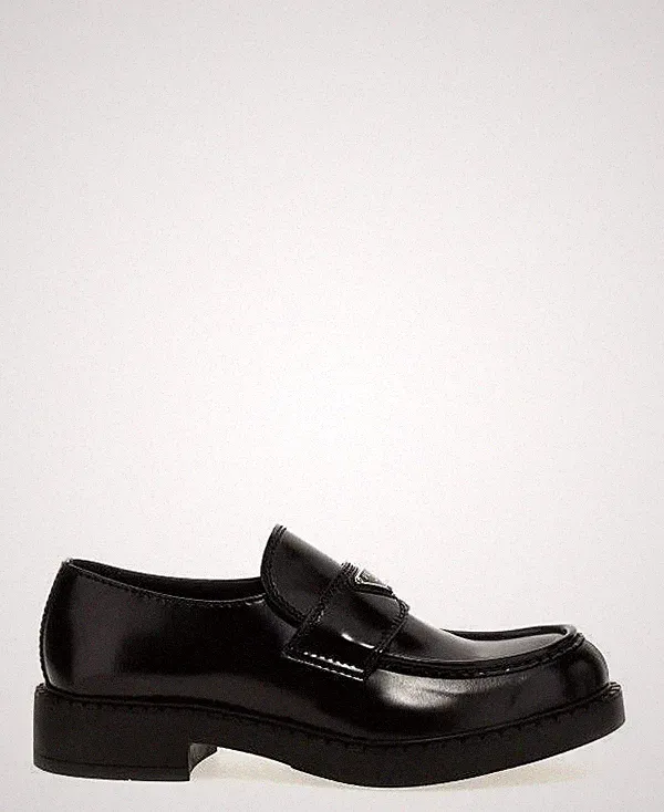 Prada Halbschuhe aus schokoladengebürstetem Leder 151072276 [U]