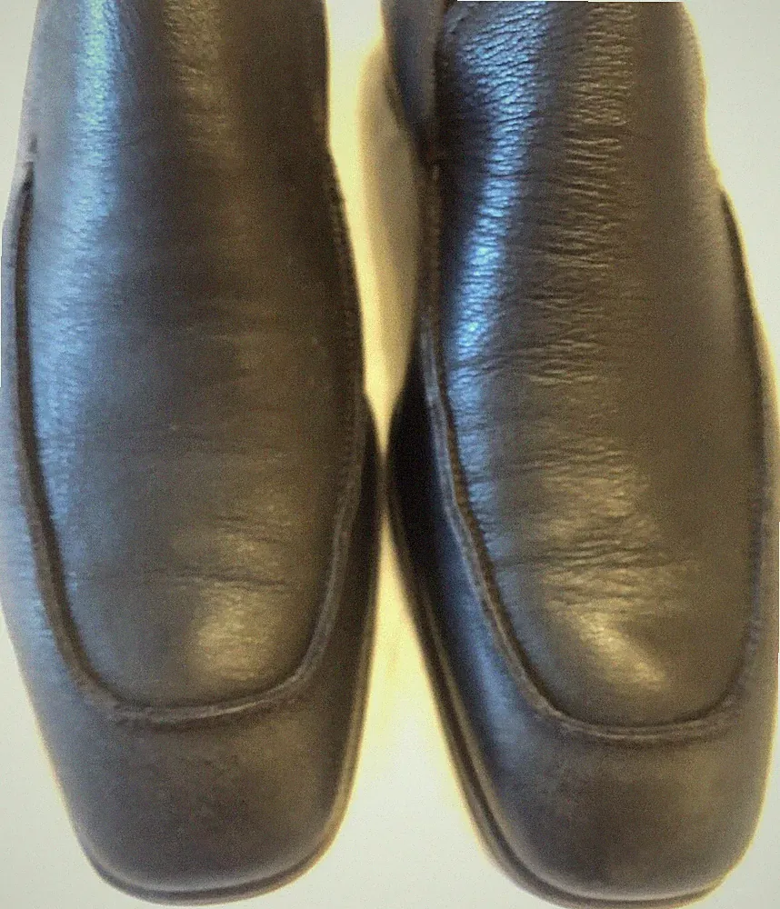 PRADA Herren Halbschuhe Leder Farbe Graphit Gr. 7,5 (Eur 41,5). Wie Neu.
