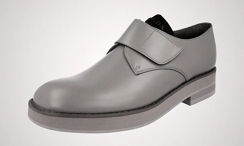 Klettverschluss Leder-Loafer