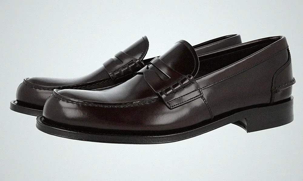 PRADA Leder Penny Business Schuhe - 2DB191 Bordeaux Cordovan - NEU