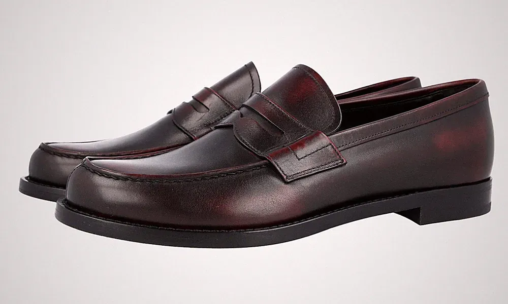 PRADA Penny Loafer Business Schuhe - 2DB158 Bordeaux Cordovan - NEU