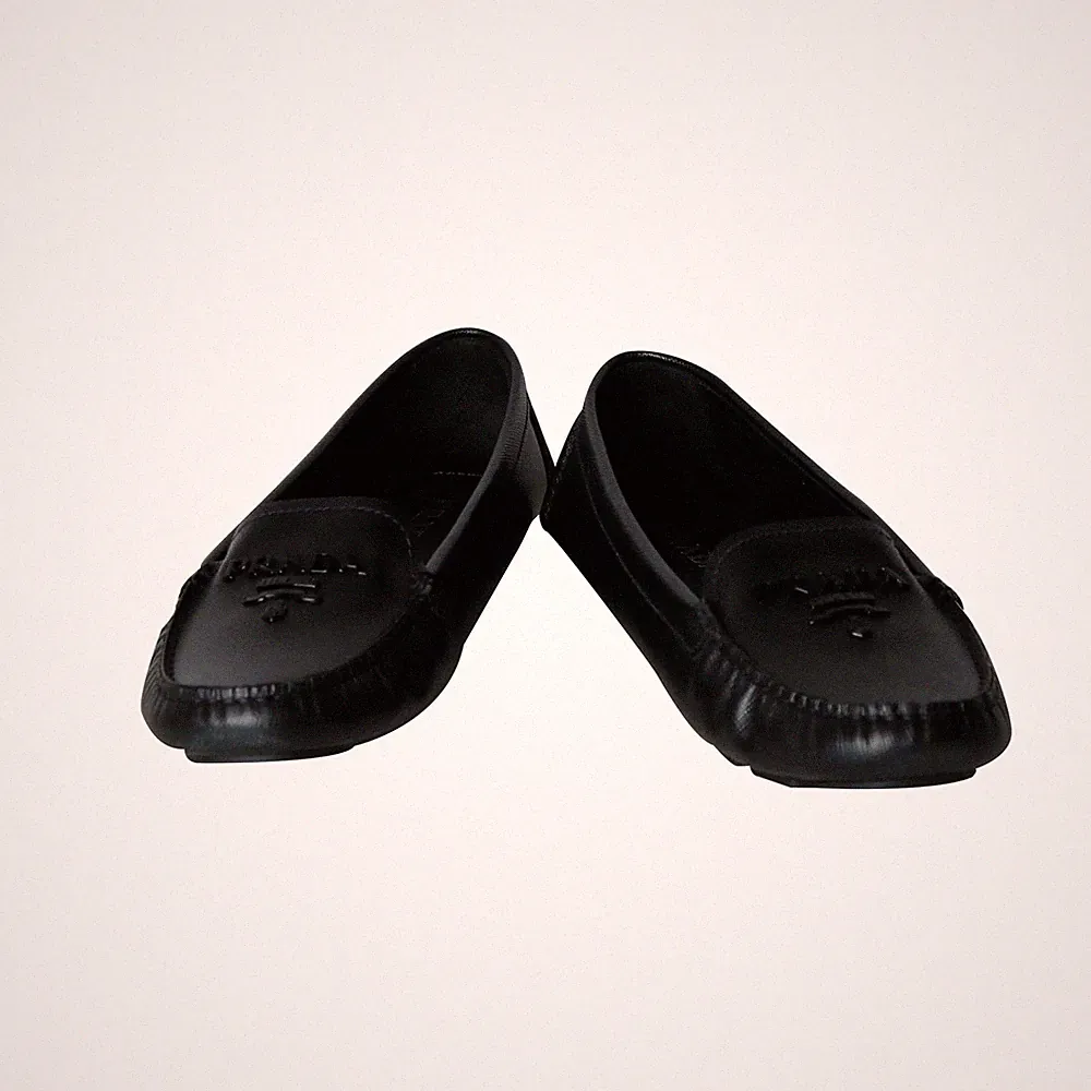 Prada Saffiano Driving Shoes Loafer 1DD067 14285 156866539 [U]