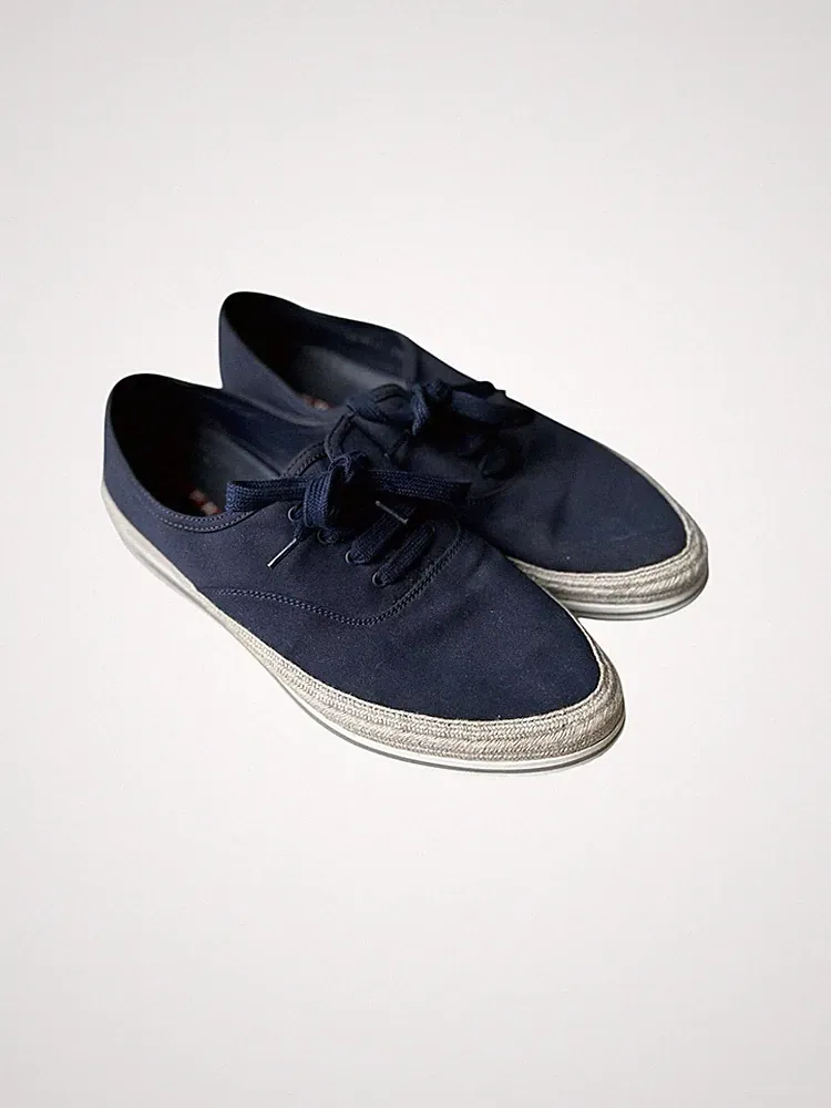 Prada Schnürschuhe Espadrille Schuhe Herren 7,5 Navy Halbschuhe Luxus Freizeit