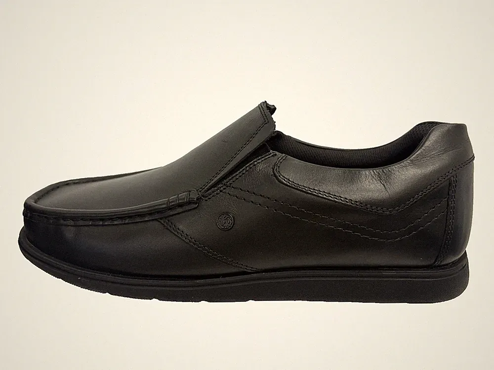 Pretty Green Waltham Herren Slipper Loafer Leder Schwarz UK 12 US 13 EU 47