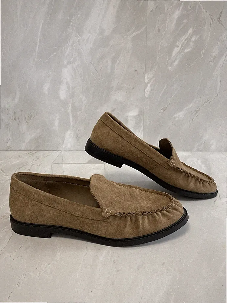 Pretty Little Thing braune Wildleder Halbschuhe UK6 PWB