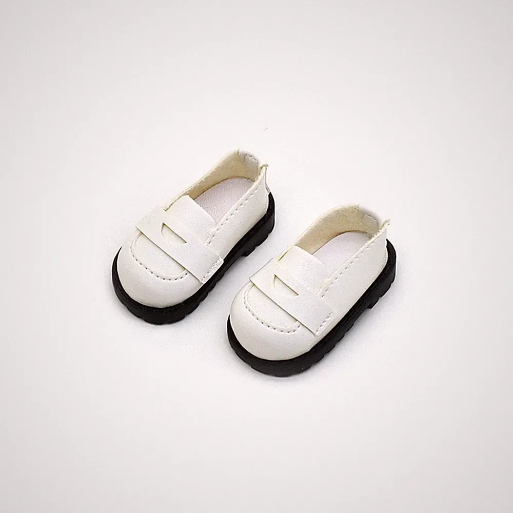 Puppen-Loafer niedriger Schaft Miniatur-Loafer mit Nähten