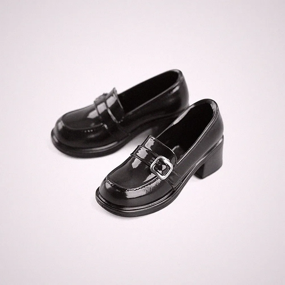Puppen-Loafer runde Schuhspitze Schuhe für Actionfiguren im Maßstab 1/6