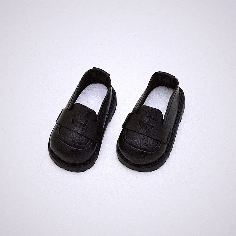 Puppen-Loafer zum hineinschlüpfen Miniatur-Loafer runde Spitze