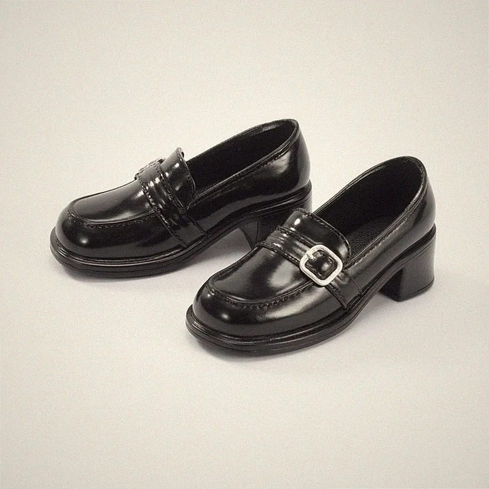 Puppenhalbschuhe mit Schnalle Realistische BJD Puppenschuhe PU Leder