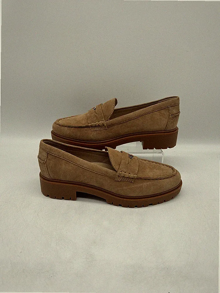 Ralph Lauren Damen Marli Suede Penny Loafer Braun Wildleder UK 5 EU 38 NEU