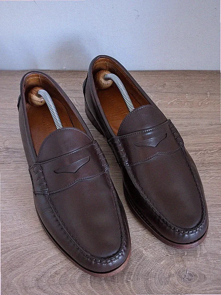 Ralph Lauren Good Year Welted Penny Loafers Made in USA - Mens Size 11.5 EU 44.5