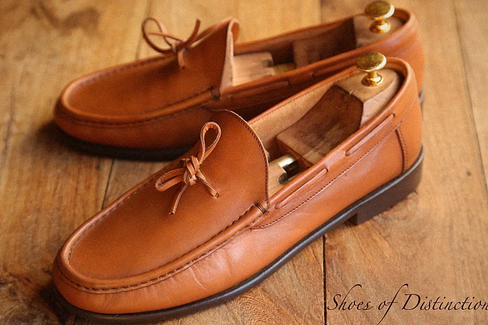 Ralph Lauren hellbraun Leder Spitze Bit Halbschuhe Schuhe Herren UK 11 US...