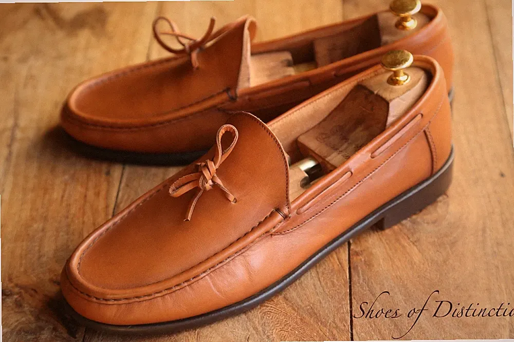 Ralph Lauren hellbraun Leder Spitze Bit Halbschuhe Schuhe Herren UK 11 US...