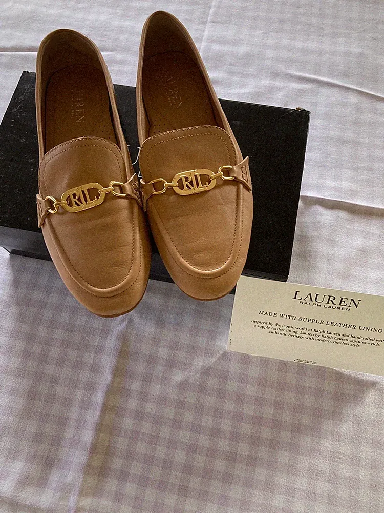 ralph lauren loafer 38,5 camel, wie neu, nur 2x kurz getragen, sind mir leider z