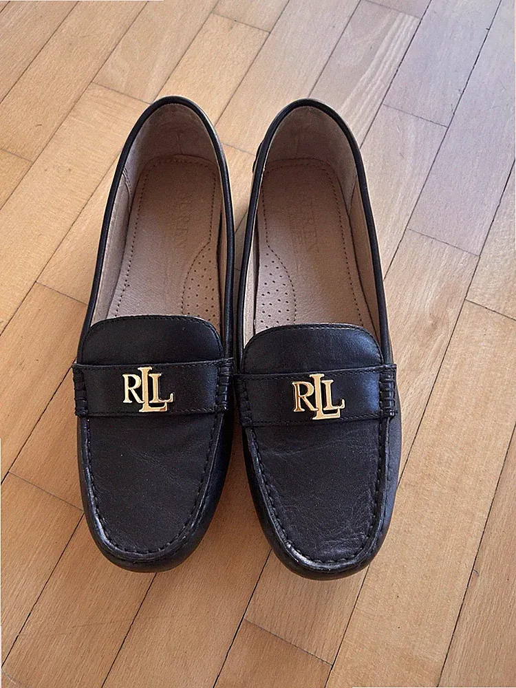 Ralph Lauren Loafer Leder Schwarz Gr. 37 - NEU Neupreis 149,95 Euro