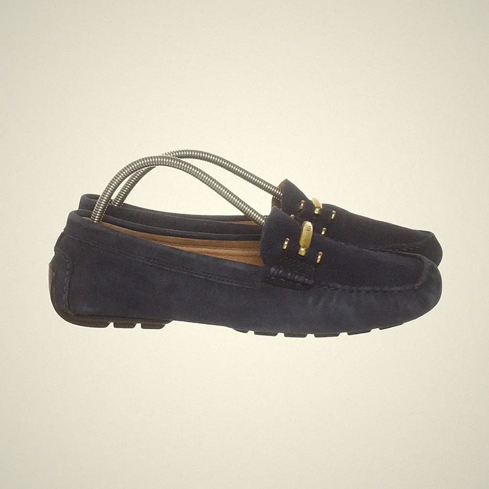 Ralph Lauren, Loafers, Größe: 39 1/2, CALIANA, Leder, Blau, Damen #ZEG