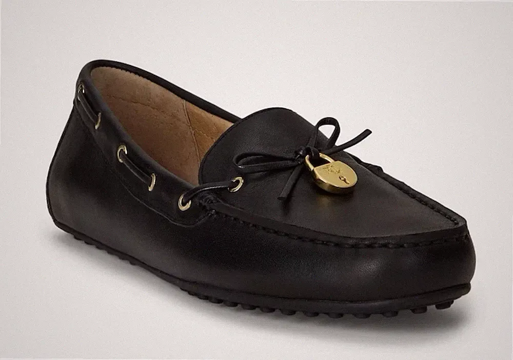 RALPH LAUREN WYLIE NAPPA Leder Halbschuhe Gr. UK6 Brandneu Original UVP 154,99€ #E6
