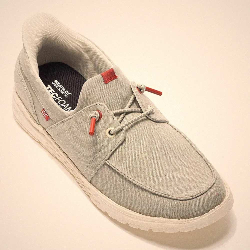 Regatta Herren Penzance Schuhe Canvas Freizeit Slipper