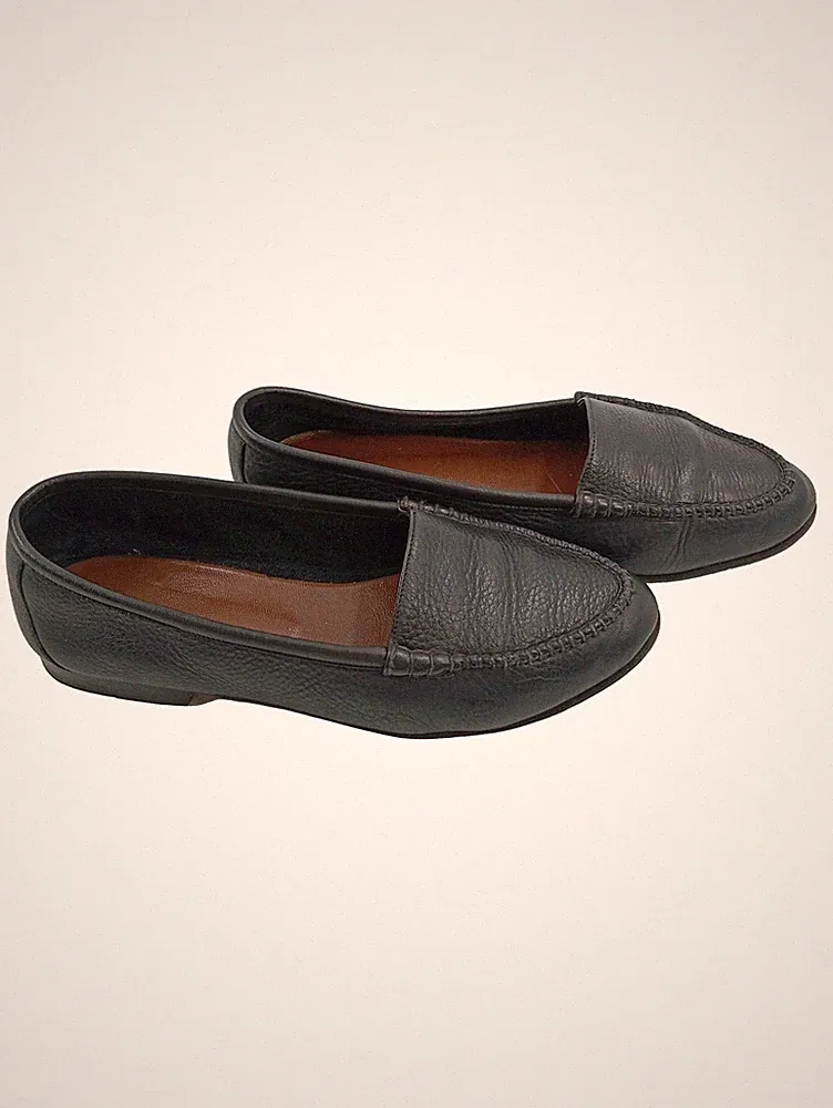 Regent Loafer Schwarz Leder Damen Größe 38.5 Made in Italy