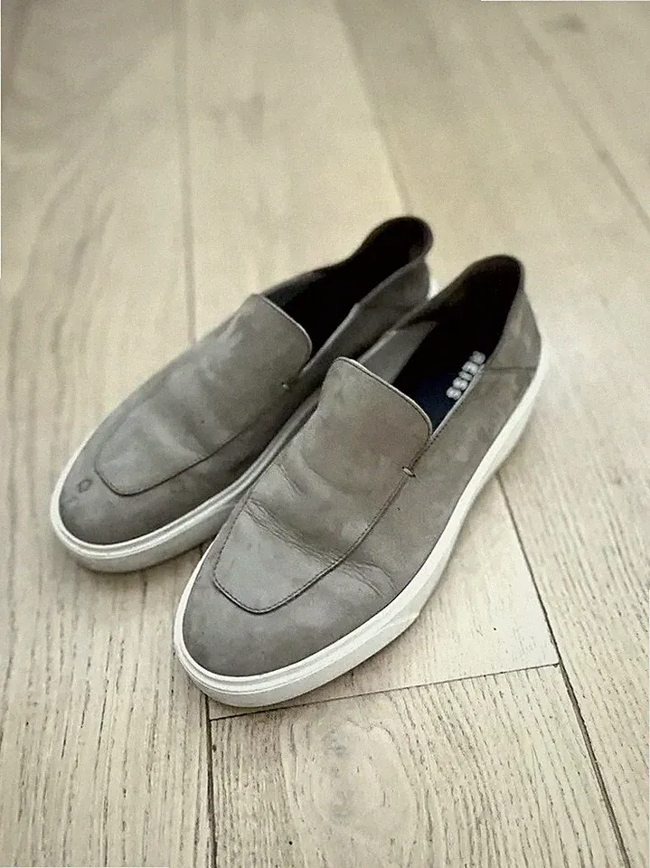 REISS beige sand Halbschuhe weiße Sohle Größe 40 / UK 7