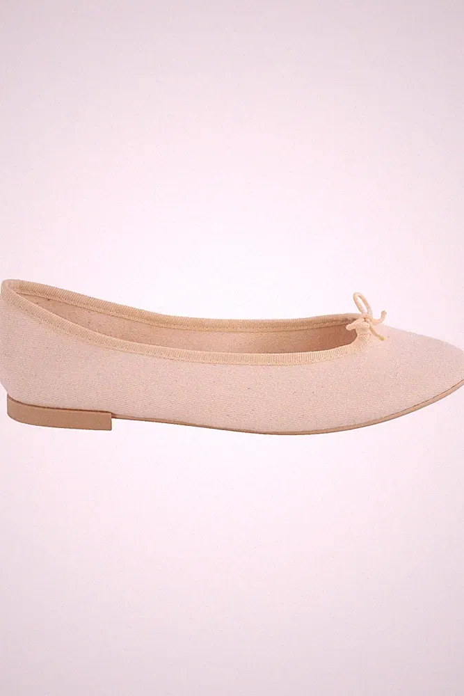 REPETTO CREME CANVAS BALLERINAS EU 39 UK 6 US 9